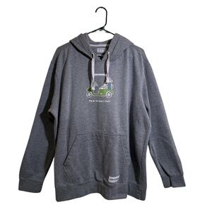 Life is Good hoodie “This is How I Roll” gray size XL